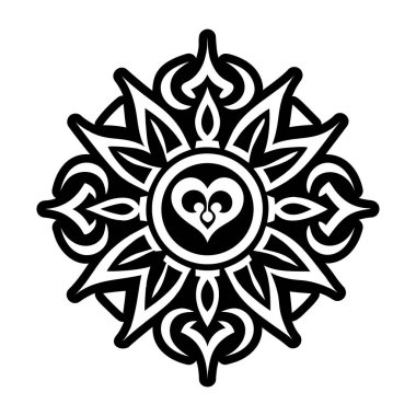 İyilik sembolü tasvir eden katı bir biçim simgesi