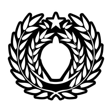 Doldurulmuş bir çelenk dövmesi simgesi