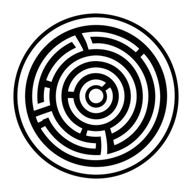 Labirent dövmesinin katı bir simgesi