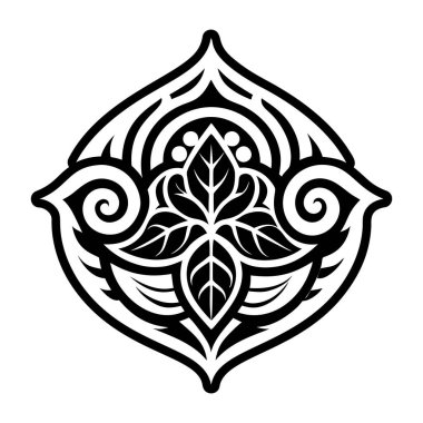 Bodhi yaprağı dövmesinin katı bir simgesi