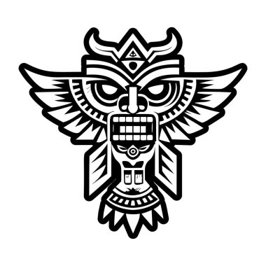 Totem direği dövmesini gösteren bir sembol