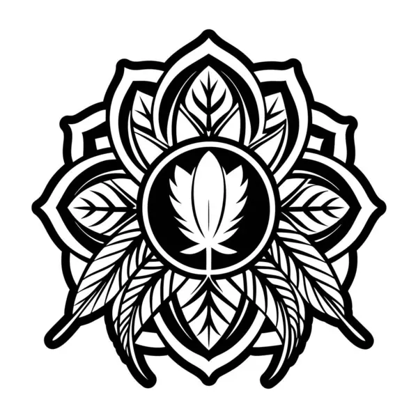 Yaprak dövmesi gösteren bir sembol