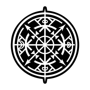 Navigasyon sembolünün katı bir biçim simgesi