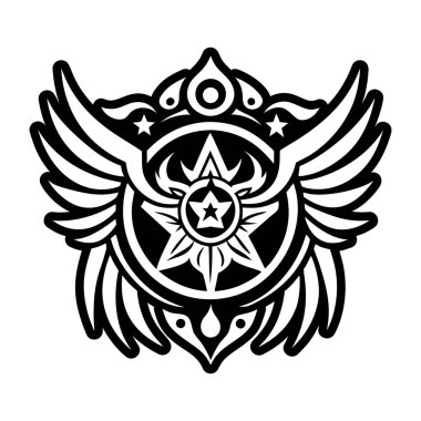 Gökyüzü kanatları dövmesinin bir simgesi.