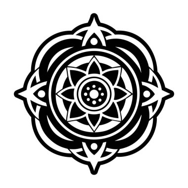 Çakra dövmesinin katı bir simgesi.