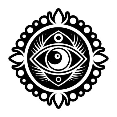 Mistik göz dövmesinin sembolü.