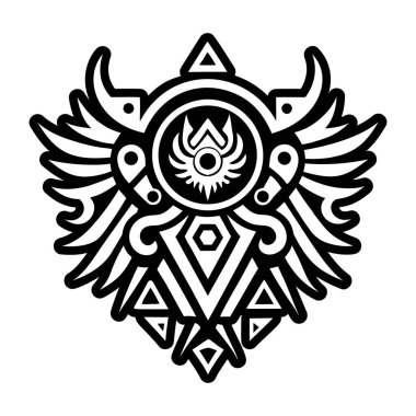 Melek arması sembolünün doldurulmuş bir simgesi