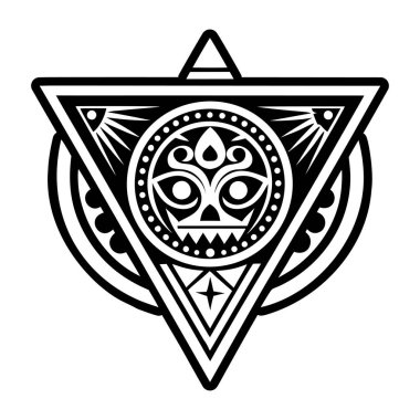 Mistik üçgen sembolünün bir simgesi