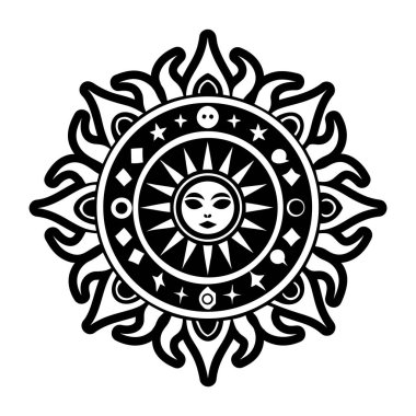 Güneş sembolünün katı bir simgesi