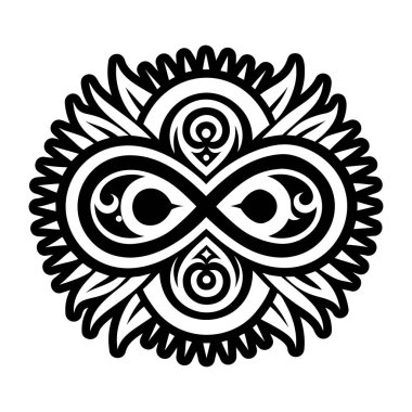 Sonsuzluk dövmesinin doldurulmuş bir simgesi