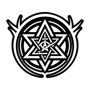 Pentagram sembolünün bir simgesi