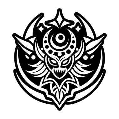 Ay Ruhu dövmesinin katı bir simgesi