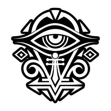 Kahin göz dövmesinin doldurulmuş bir simgesi