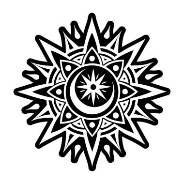 Mistik Ay sembolünün katı bir simgesi