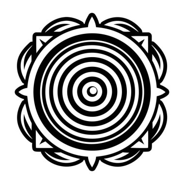 Mistik spiral sembolünün bir simgesi.