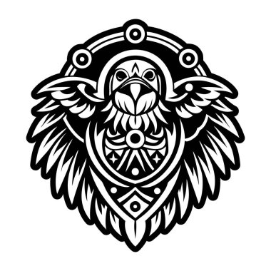 Kuzgun sembolünün katı biçim simgesi