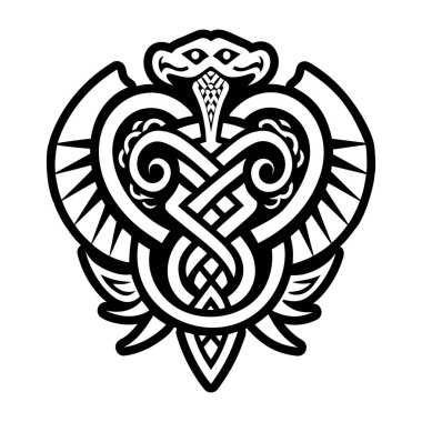 Yılan dövmesinin sembolü.