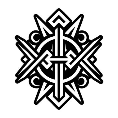 Gölge rünü sembolünün katı biçim simgesi