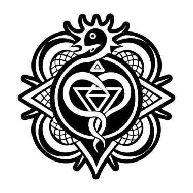 Yılan sembolünün bir simgesi.