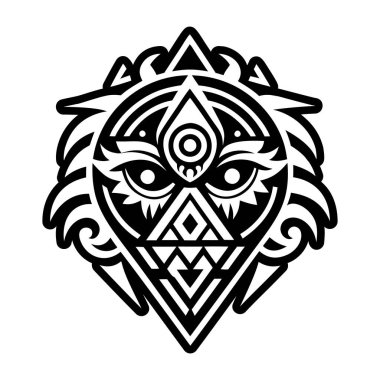 Göksel sanat sembolünün doldurulmuş bir biçim simgesi