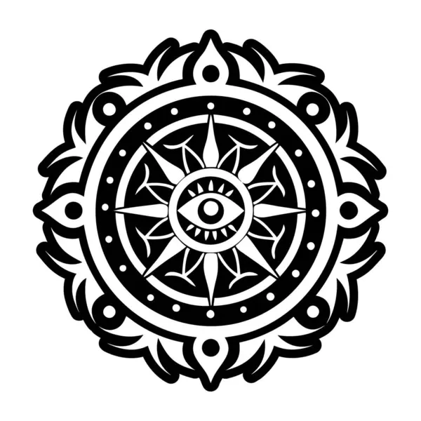 Mistik göz dövmesinin doldurulmuş bir simgesi