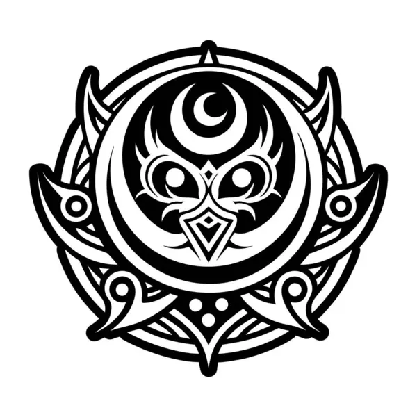 Ay dövmesinin doldurulmuş bir simgesi