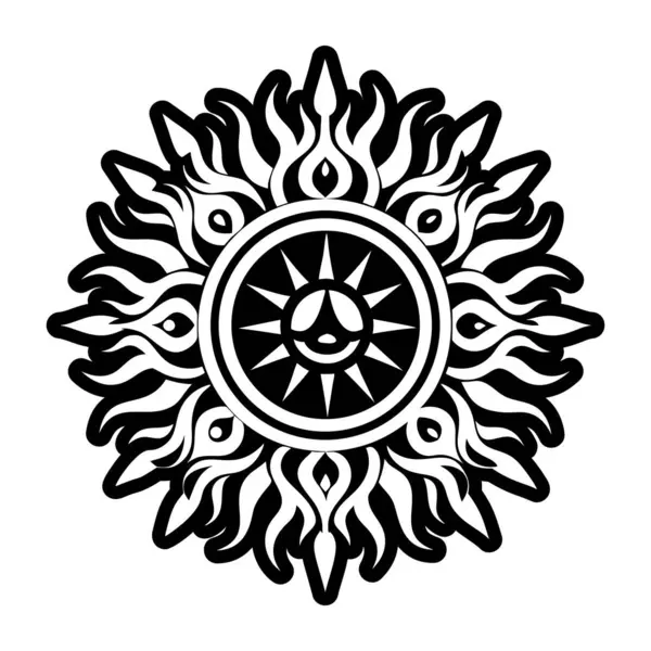 Güneş patlaması sembolünün bir simgesi