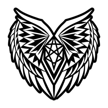 Melek kanatlarının katı bir simgesi