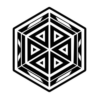 Altıgenin dolu bir biçim simgesi