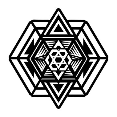 Katı biçimde antik geometri simgesi