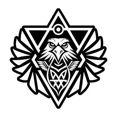 Kartal dövme simgesi tam stil