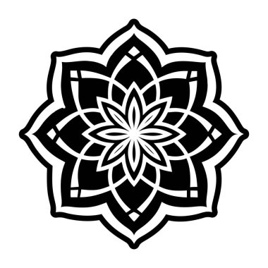 Kutsal çiçek simgesi katı stil