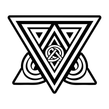 Sonsuzluk üçgeni simgesi katı biçiminde