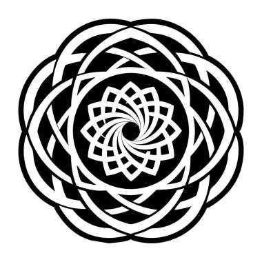 Kabartma biçiminde kutsal simetri simgesi