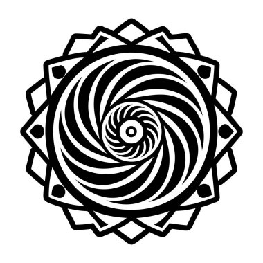 Dolu biçimdeki Phi spiral simgesi