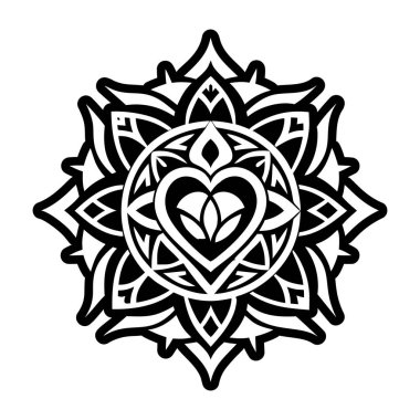 Kabartma şeklinde kutsal kalp simgesi