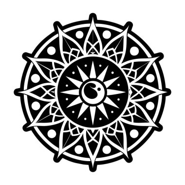 Tutulma dövme simgesi tam stil