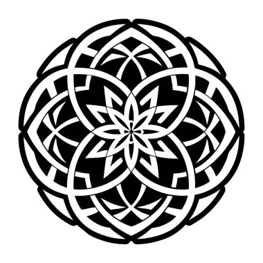 Kabartma biçiminde ilahi fraktal simge