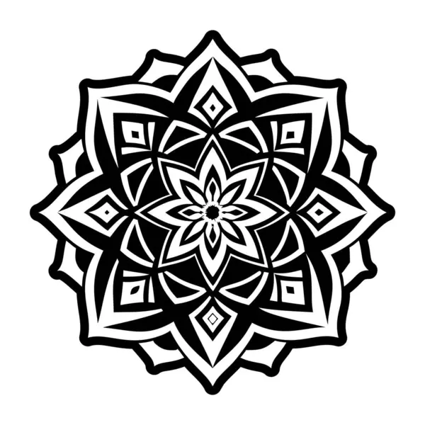 Kabartma biçiminde Geometrik mandala simgesi