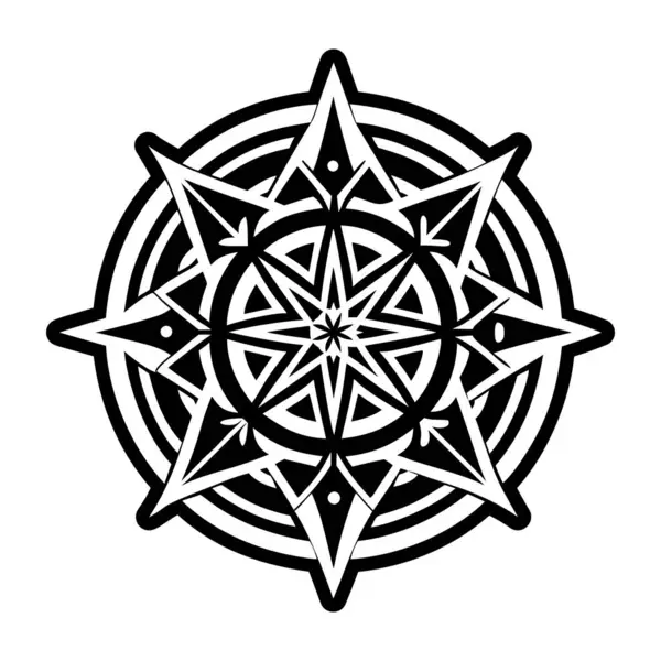 Katı biçimdeki kozmik pusula simgesi