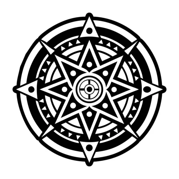 Pusula dövme simgesi tam biçiminde