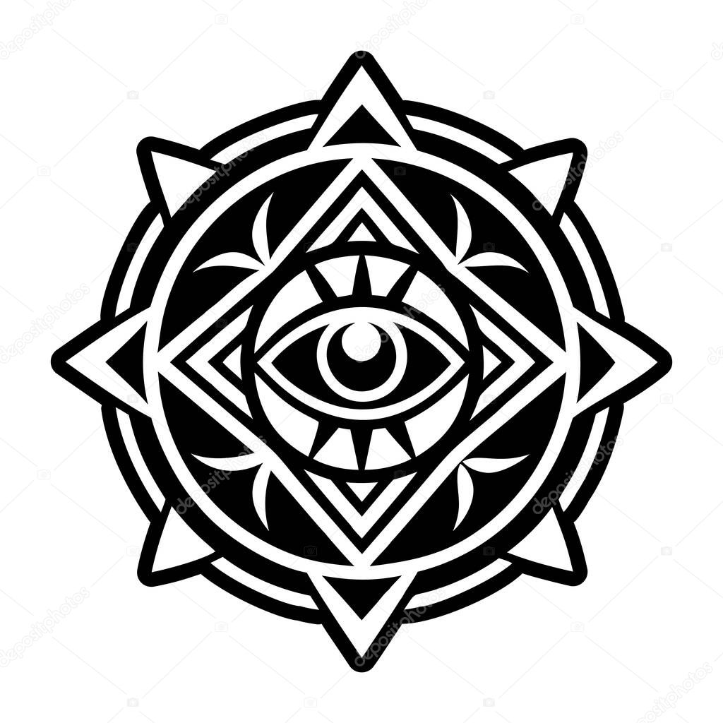 A solid style icon of awakening