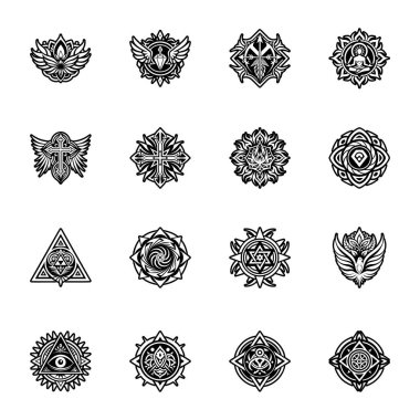 Meleklerin ruh sembolünün katı bir simgesi