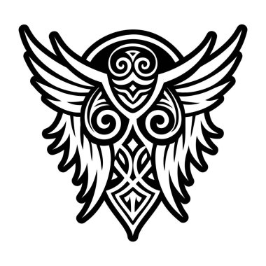 Kutsal kanat sembolünün katı bir simgesi