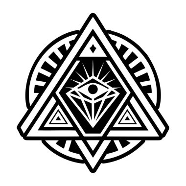 İlahi göz sembolünün doldurulmuş bir simgesi