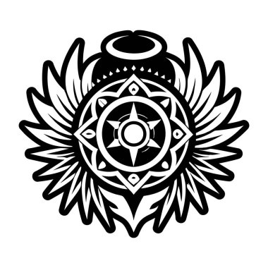 Halo dövmesinin doldurulmuş bir simgesi