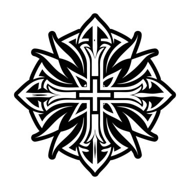 Çapraz dövmenin doldurulmuş bir simgesi