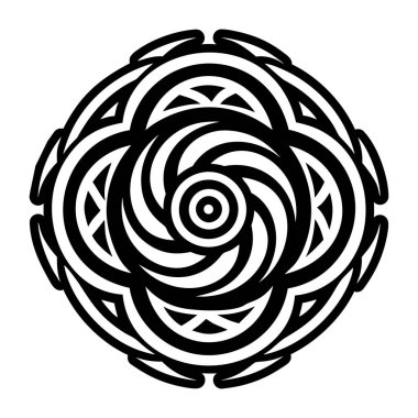 Dönen dövmenin katı bir simgesi