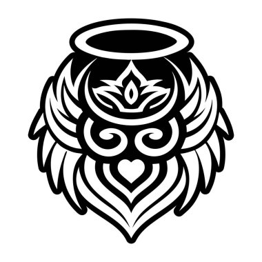 Melek halesi dövmesinin katı bir simgesi.