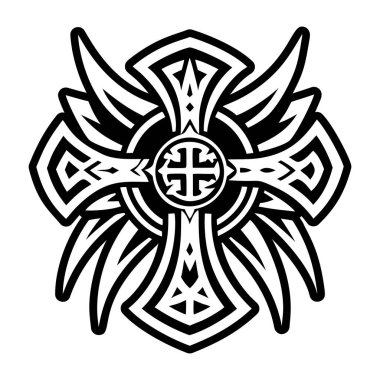 Koruyucu haç sembolünün katı biçim simgesi